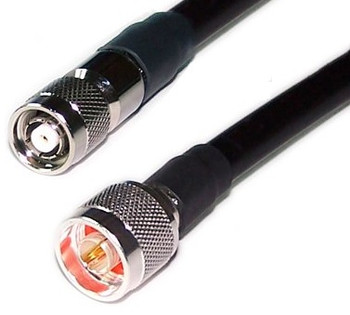 20ft LMR400 RP-TNC Plug to N Male Low Loss Cable