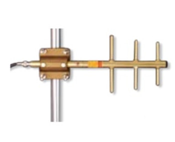 896-970 MHz Y8963 8 dBi Gold Anodized Yagi Antenna, N-Female