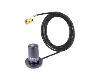 Low Profile Cellular/Wi-Fi Magnet Mount Antenna, 12 ft Teflex Cable, SMA