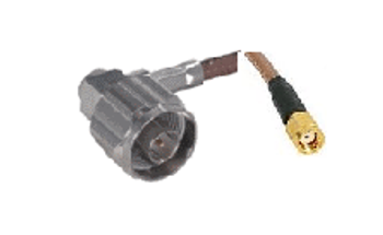 2ft LMR 400 Equivalent Cable, Right Angle N-Male to RP-SMA Male Connectors