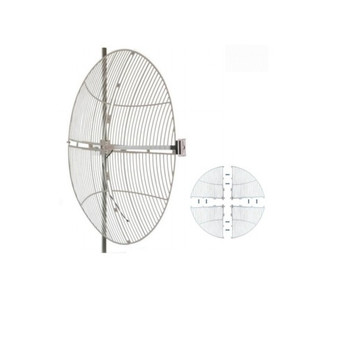 1710-2170 MHz 23 dBi Grid Parabolic Antenna, N-Female