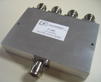 Teletronics 17-602 2.4GHz Four Way Power Splitter