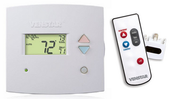 Venstar 1-Day Programmable Thermostat plus IR Remote Controller
