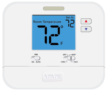 Vive Comfort TP-N-721 2H/1C Non-Programmable Thermostat