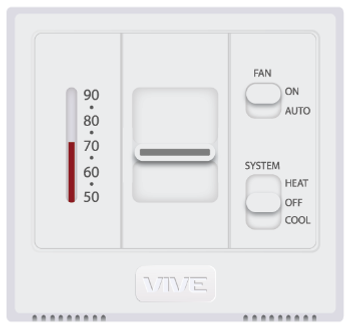 Vive Comfort TP-N-501M 1H/1C Non-Programmable Thermostat