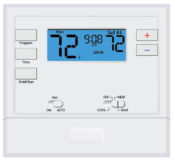 Vive Comfort TP-P-625 2H/1C Programmable Thermostat