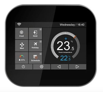 Breeze Controls BC107W-2 Luxury Colorful Touch Screen Wifi Thermostat