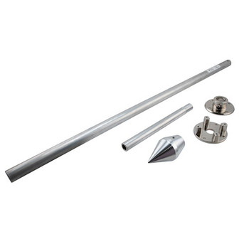 Single Spire Lightning Rod for Rooftop Protection - LR-1RT-LC