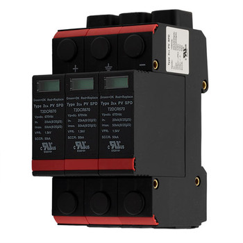 DC SPD 1200VDC THREE-POLE, DIN-RAIL, UL1449 TYPE 2