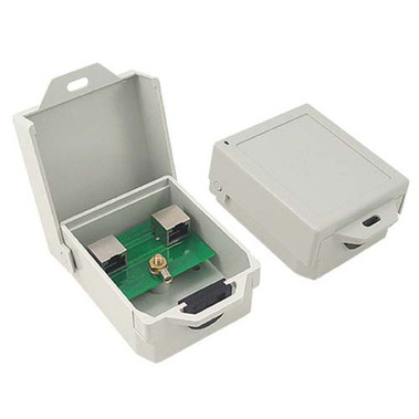 Outdoor CAT6a PoE Compatible Lightning Protector with RJ45 Jacks