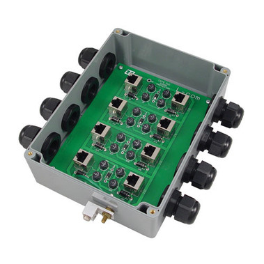 Weatherproof Multi-Port PoE CAT5 Lightning Protector