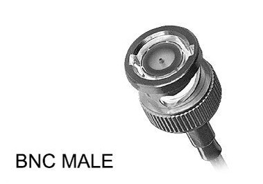 Standard BNC Male Connector for LMR195, RG-58/U Cables