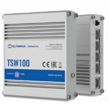 Teltonika TSW100000010 Unmanaged PoE+ Switch with 5 Ports