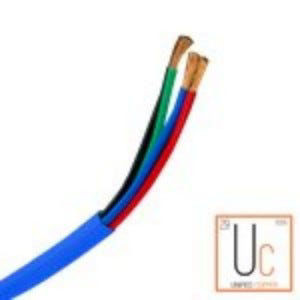 Unified Copper 500ft 16/4 Audio Cable - 16 AWG Blue