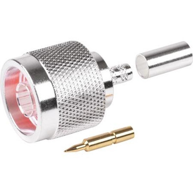 N Male Crimp Connector for LMR-200/LMR-200UF - RF Industries
