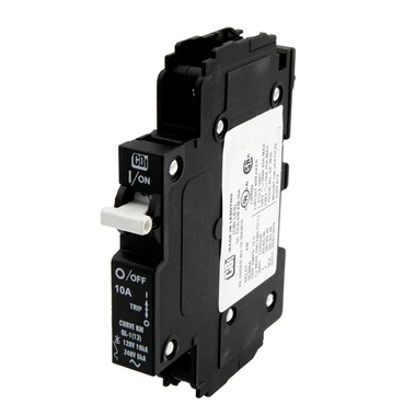 15Amp AM Breaker 470-304-10 Plug-In Type w/ Aux Switch Center Pin