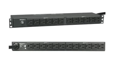 Single-Phase Basic PDU, 20A 120V, 1U, 24 5-15R