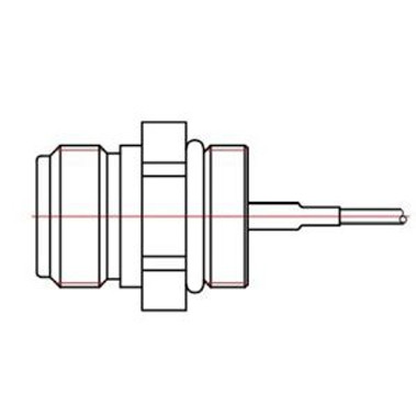 1 ft 100-series Cable with MMCX to N-Female (N Jack) Connectors