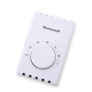 Honeywell T410B1004 White, Electric Heat Thermostat, with Pos Off Switch