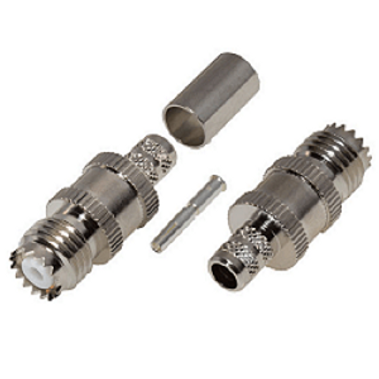 Mini UHF-Female Crimp for 240-Series Coaxial Cables