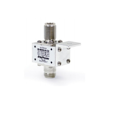 PolyPhaser IS-B50LN-C0 BroadBand Bulkhead Arrestor, N-Female 10MHz to 1GHz