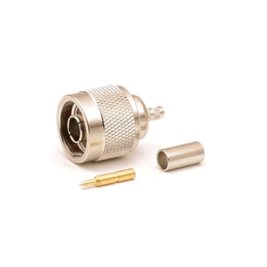 N-Male Crimp on Connector for 195 Series Coaxial Cable N-Male Crimp on Connector for 195 Series Coaxial Cable