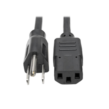 Trpp Lite P006-006 6 ft Universal Power Cord 5-15P to C13, 10A, 18AWG