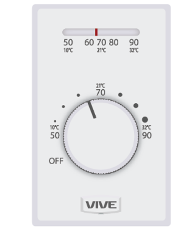 Vive Comfort TP-N-502MLV 2-Wire Non-Programmable Thermostat