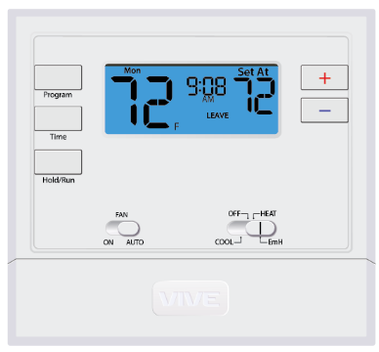 Vive Comfort TP-P-605 1H/1C Programmable Thermostat