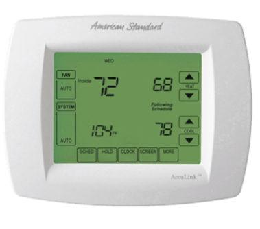 American Standard ACONT800AS11AA Programmable Thermostat