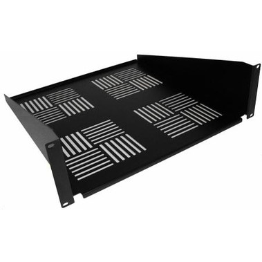 19-inch Heavy-Duty Cantilever Flush Mount Shelf - Black