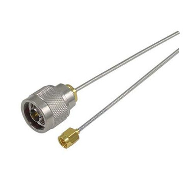 .085 Formable N-Male to SMA-Male Coaxial Cable - 18 Inch