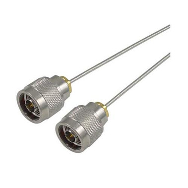 .085 Formable N-Male to N-Male Coaxial Cable - 18 Inch