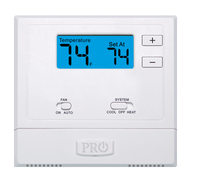Pro1 T601-2, Non-Programmable Thermostat with 2 sq. in Display (1H/1C) -  Rfwel Engr E-Store