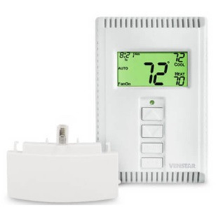 Thermostat Digital Movable Wireless Programmable With Receiver Way Radio