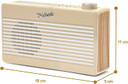 Roberts Rambler Mini DAB/DAB+/FM RDS Radio with Bluetooth, Pastel Cream
