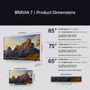Sony K85XR70PU 85" BRAVIA 7 XR70P QLED (XR l Mini LED) 4K HDR Google TV
