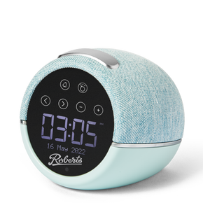 Roberts Zen Plus DAB/FM/Bluetooth alarm clock with sleep sounds & Device charging, Duck Egg