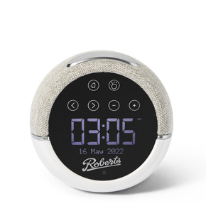 Roberts Zen Plus DAB/FM/Bluetooth alarm clock with sleep sounds & Device charging, White