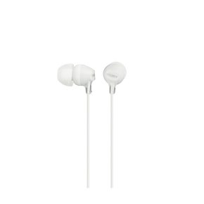 Sony MDR-EX15AP In-Ear Headphone with Smartphone Mic & Control, White