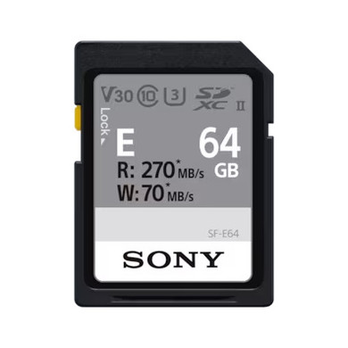 Sony SF-E64A 64GB SF-E Series UHS-II SD Memory Card