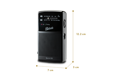 OPEN-BOX RENEWED - Roberts Sports 925 2-Band Battery Portable Radio
