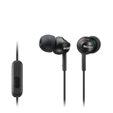 Sony MDR-EX110AP In-ear Headphones with Smartphone Mic, Black