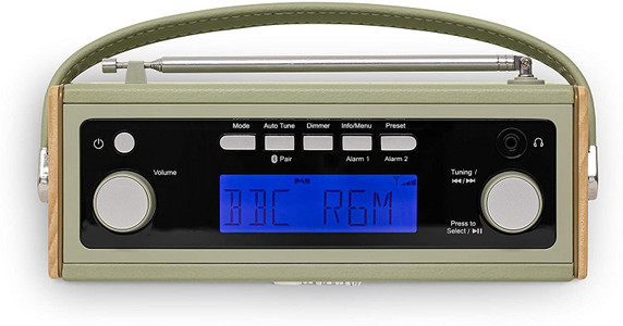 Roberts Rambler BT Stereo DAB/DAB+/FM RDS Radio with Bluetooth, Leaf Green