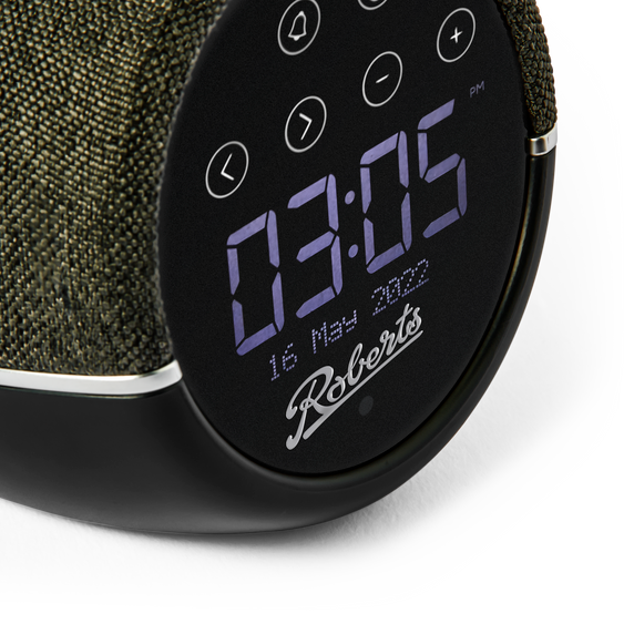 Roberts Zen Plus DAB/FM/Bluetooth alarm clock with sleep sounds & Device charging, Black