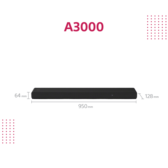 Sony HT-A3000 3.1ch Dolby Atmos/ DTS:X Soundbar