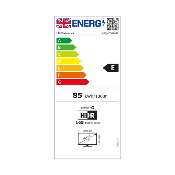 LG 65QNED816RE 65" 4K QNED MiniLED Smart TV
