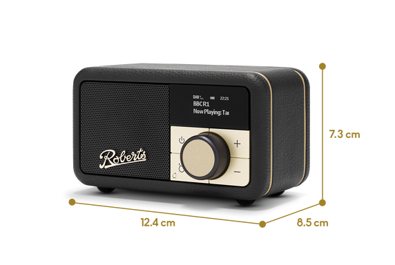 Roberts Revival Petite 2DAB / DAB+ / FM RDS digital radio, Black