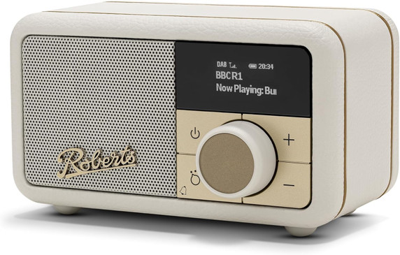 Roberts Revival Petite 2 DAB / DAB+ / FM RDS digital radio, Pastel Cream