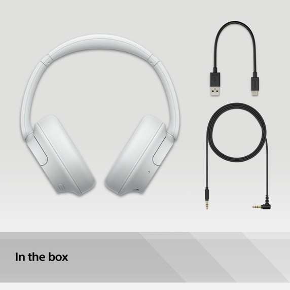 Sony WH-CH720N Wireless Noise Cancelling Headphones, White - OPEN-BOX RENEWED